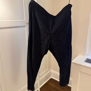 J. Crew Black Lace Trousers
